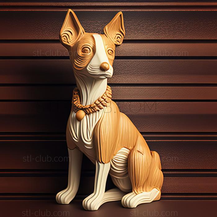 3D model st Toy Fox Terrier dog (STL)